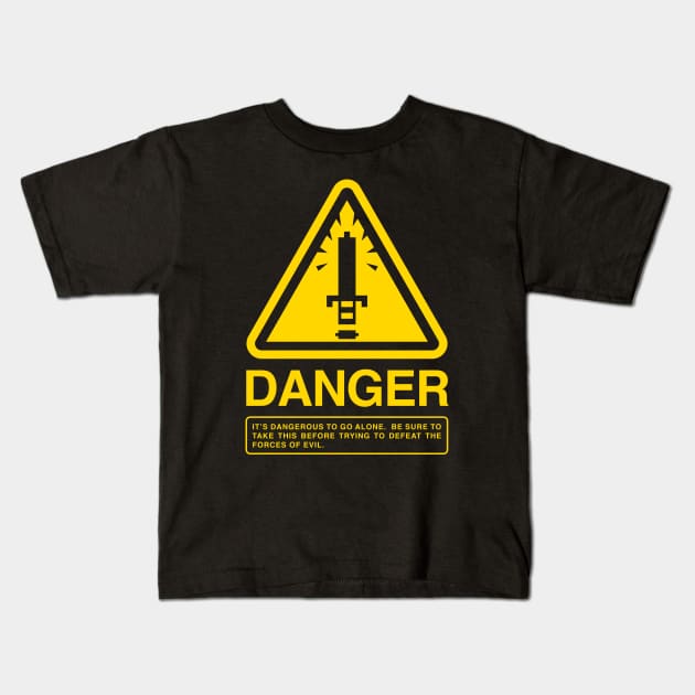 DANGER Take This Kids T-Shirt by demonigote